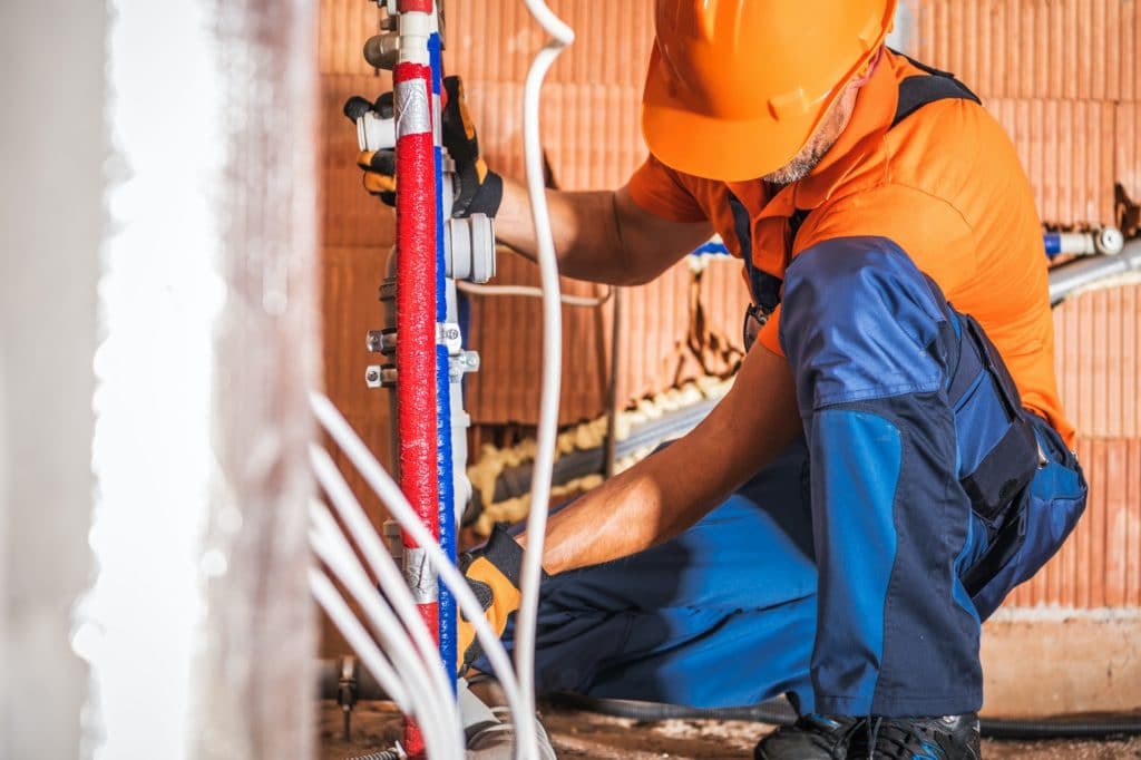 Solar heater installation